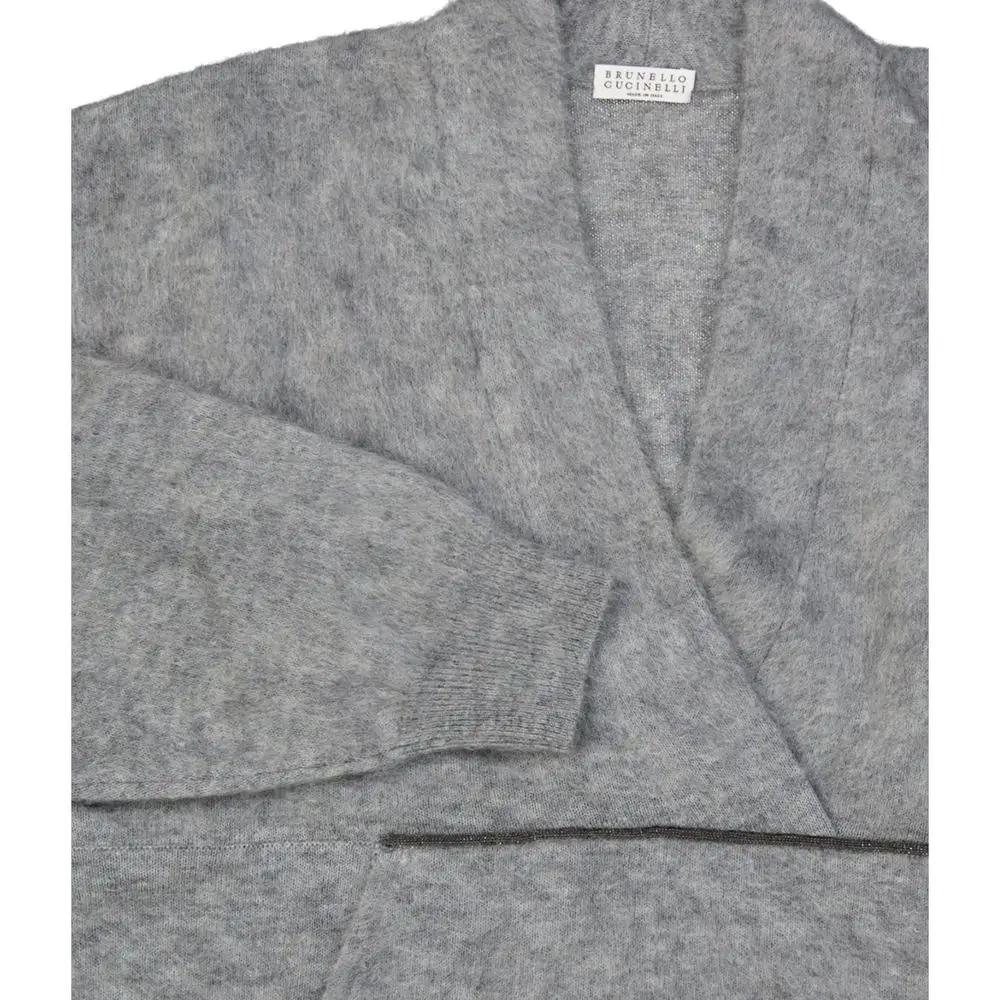 Sweat-shirt Brunello Cucinelli en laine grise