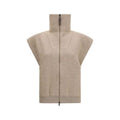 Cardigan Brunello Cucinelli en cachemire beige