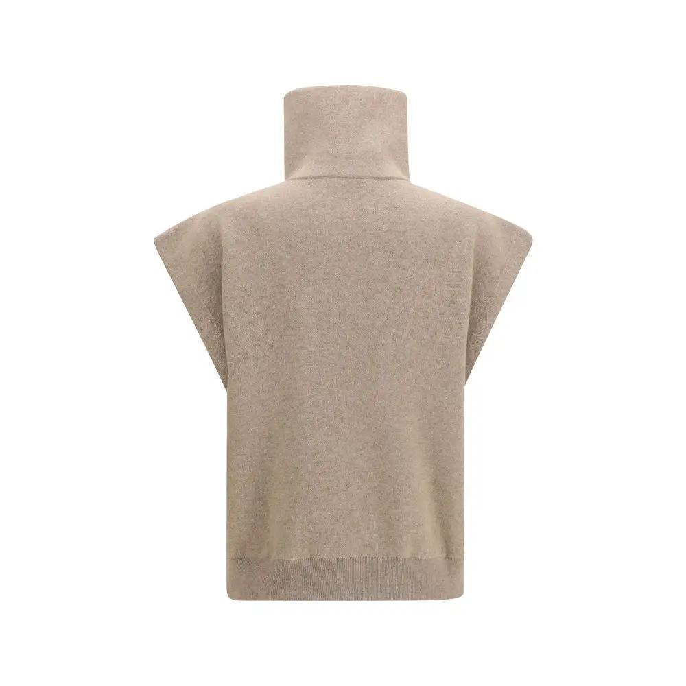 Cardigan Brunello Cucinelli en cachemire beige