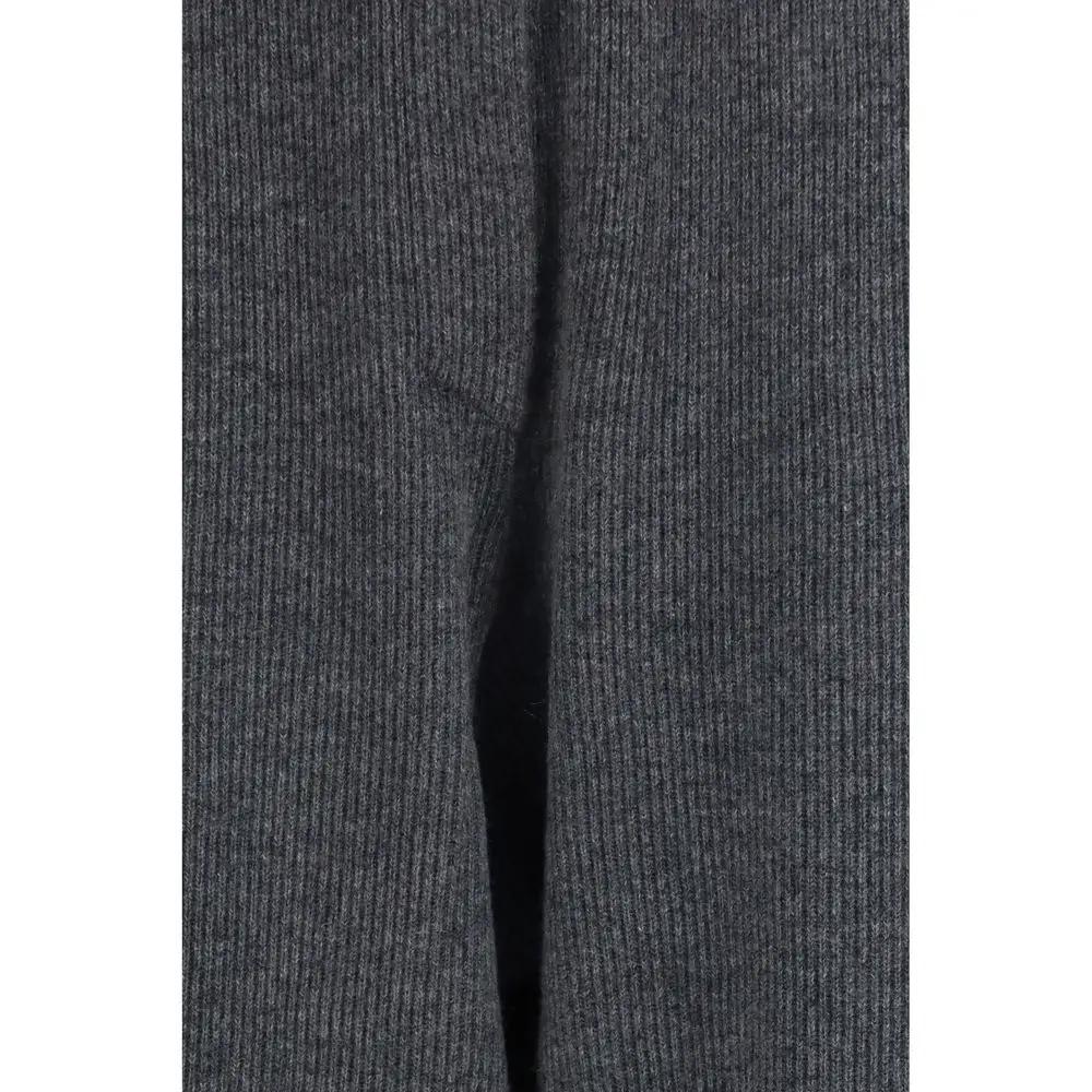 Pantalon décontracté en cachemire gris Brunello Cucinelli