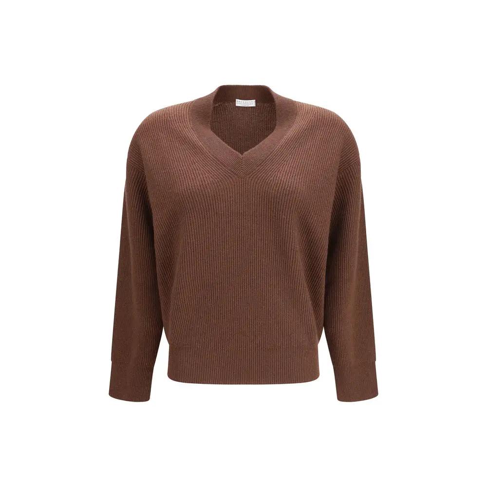 Brunello Cucinelli Brown Cashmere Sweater