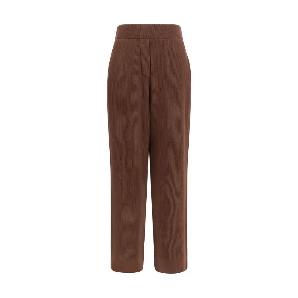 Brunello Cucinelli Brown Cashmere Casual Pants