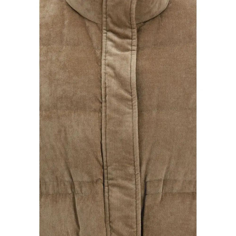 Brunello Cucinelli Gilet Sans Manches en Viscose Beige