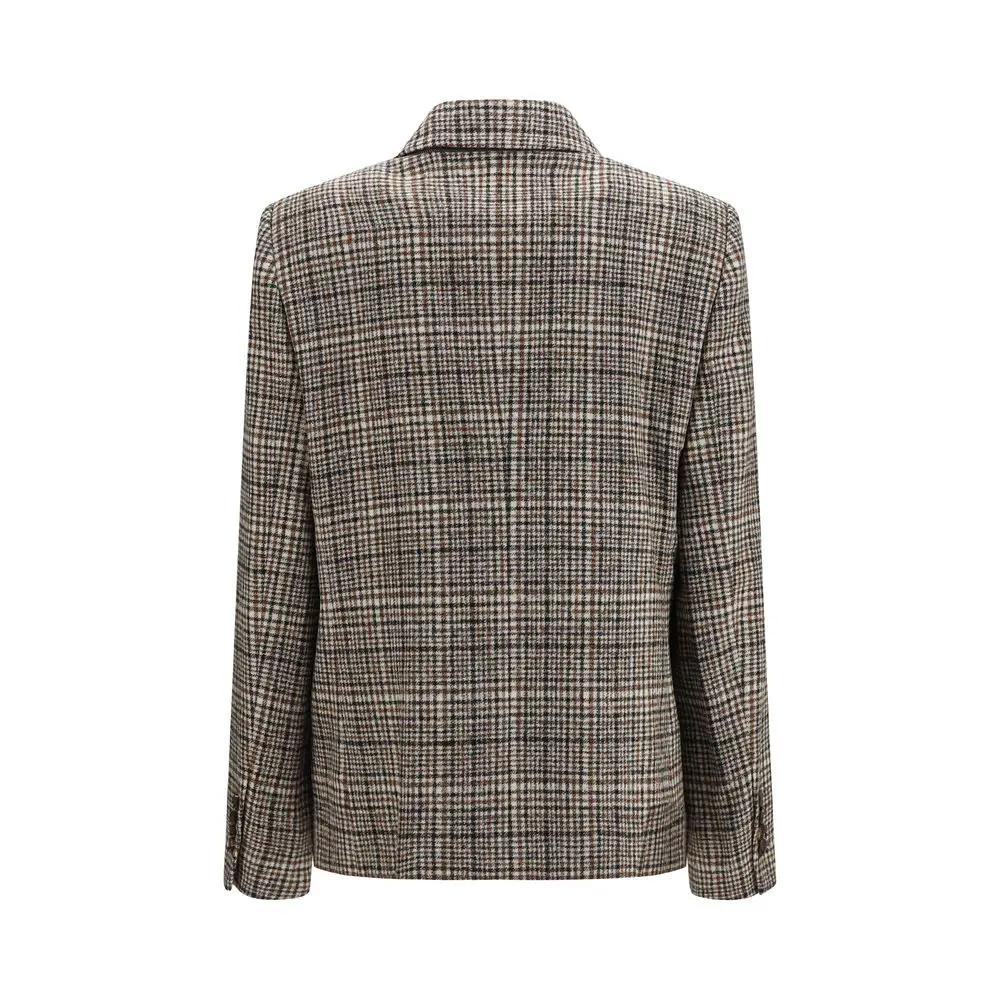 Veste en alpaga et vigogne multicolore Brunello Cucinelli