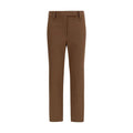 Pantalon décontracté Brunello Cucinelli marron en élasthanne