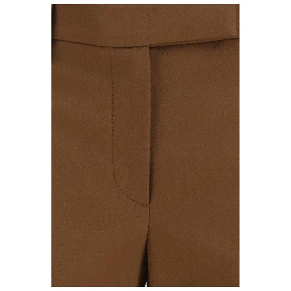 Pantalon décontracté Brunello Cucinelli marron en élasthanne