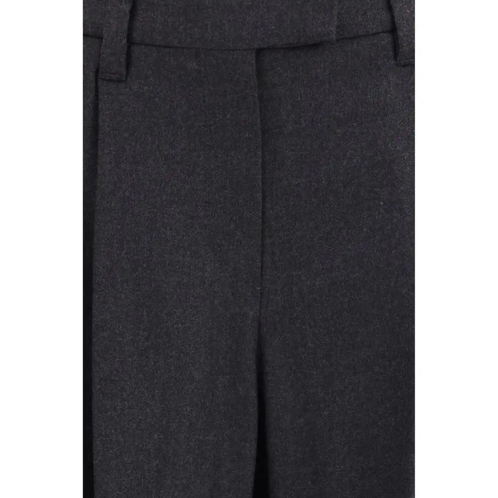 Brunello Cucinelli Gray Wool Oves Aries Dress Pants