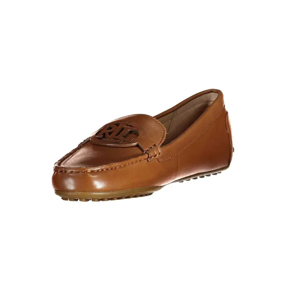 Chaussure femme en cuir marron Ralph Lauren