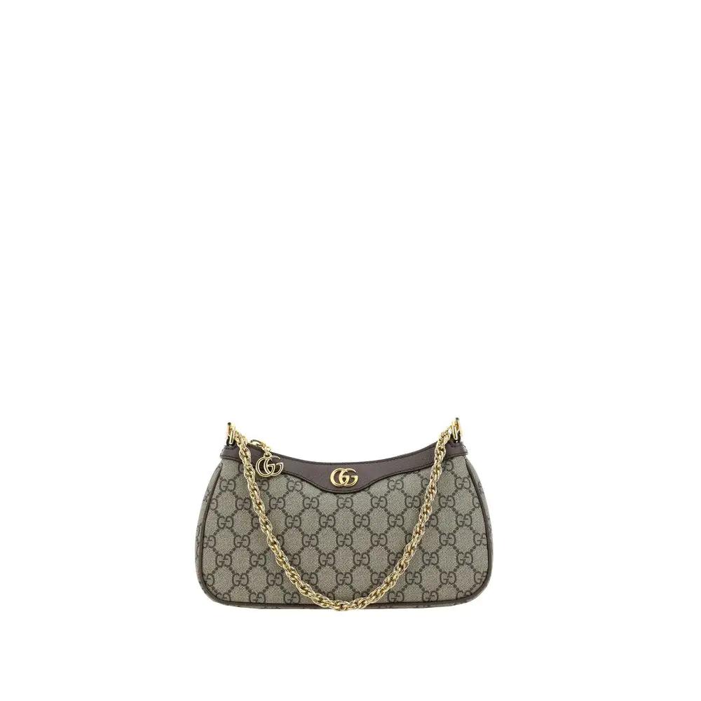 Sac bandoulière Gucci en coton marron