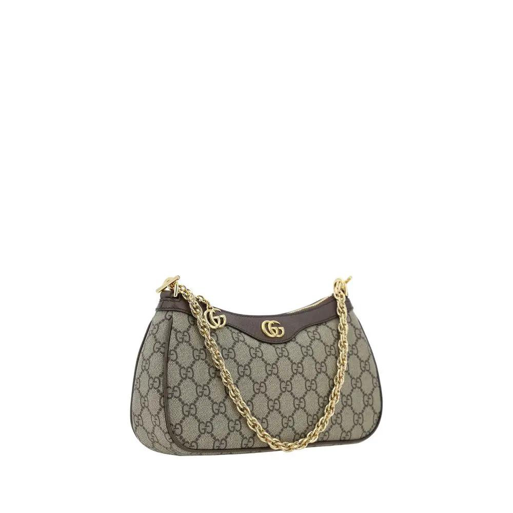 Sac bandoulière Gucci en coton marron