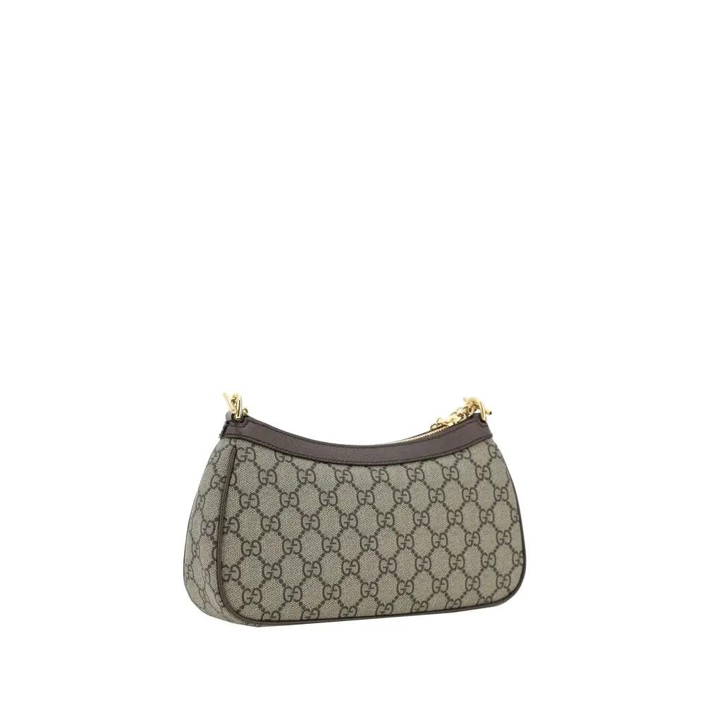 Sac bandoulière Gucci en coton marron