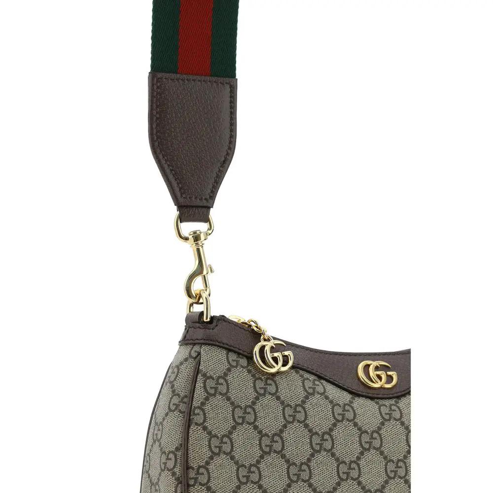 Sac bandoulière Gucci en coton marron