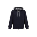 Brunello Cucinelli Blue Cotton Sweatshirt