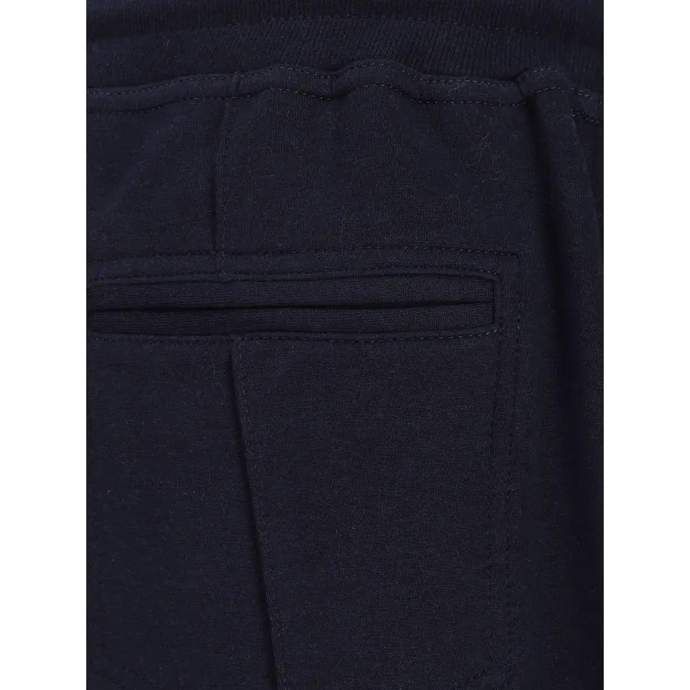 Pantalon de jogging en coton bleu Brunello Cucinelli (pantalon de sport)