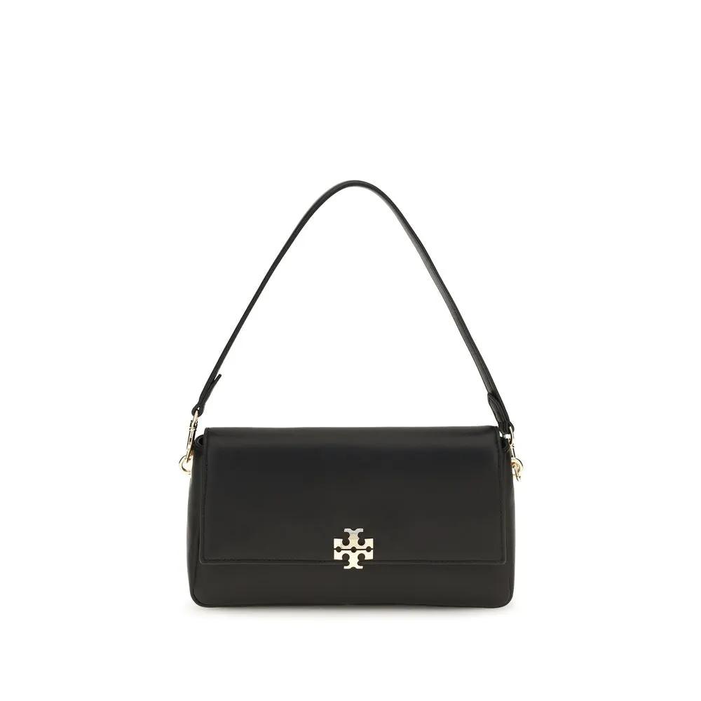 Sac bandoulière Bos Taurus en cuir de veau noir Tory Burch