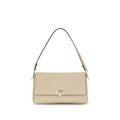 Sac bandoulière Bos Taurus en cuir de veau beige Tory Burch