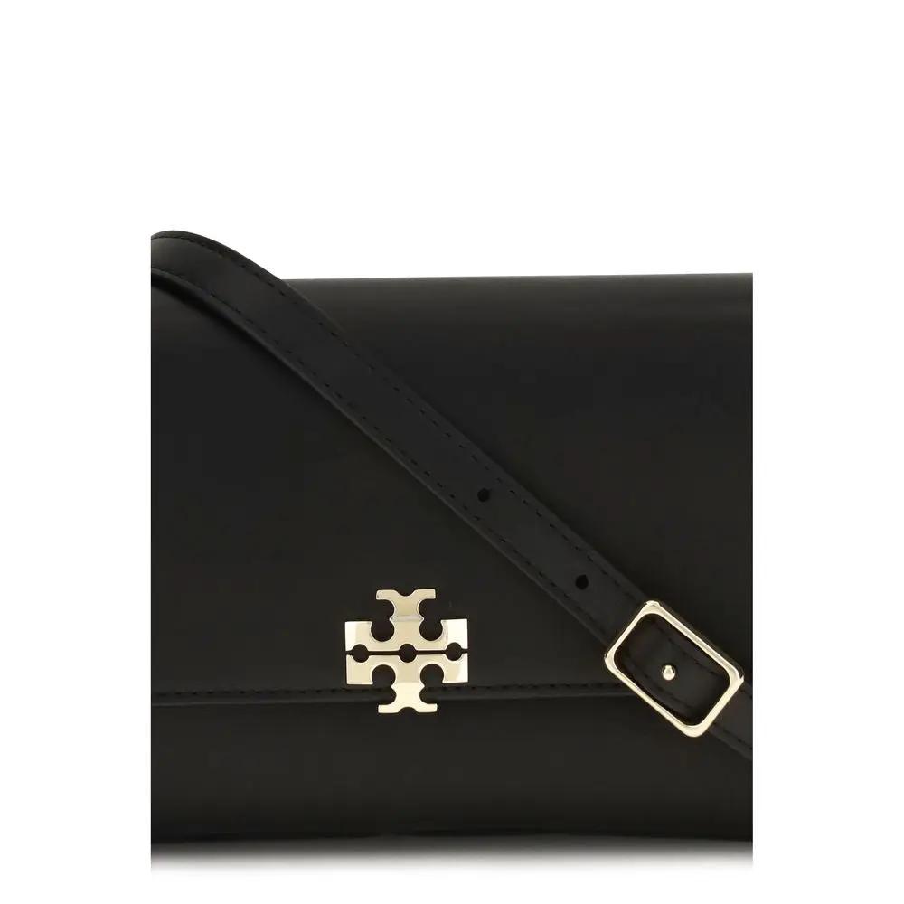 Sac bandoulière Bos Taurus en cuir de veau noir Tory Burch