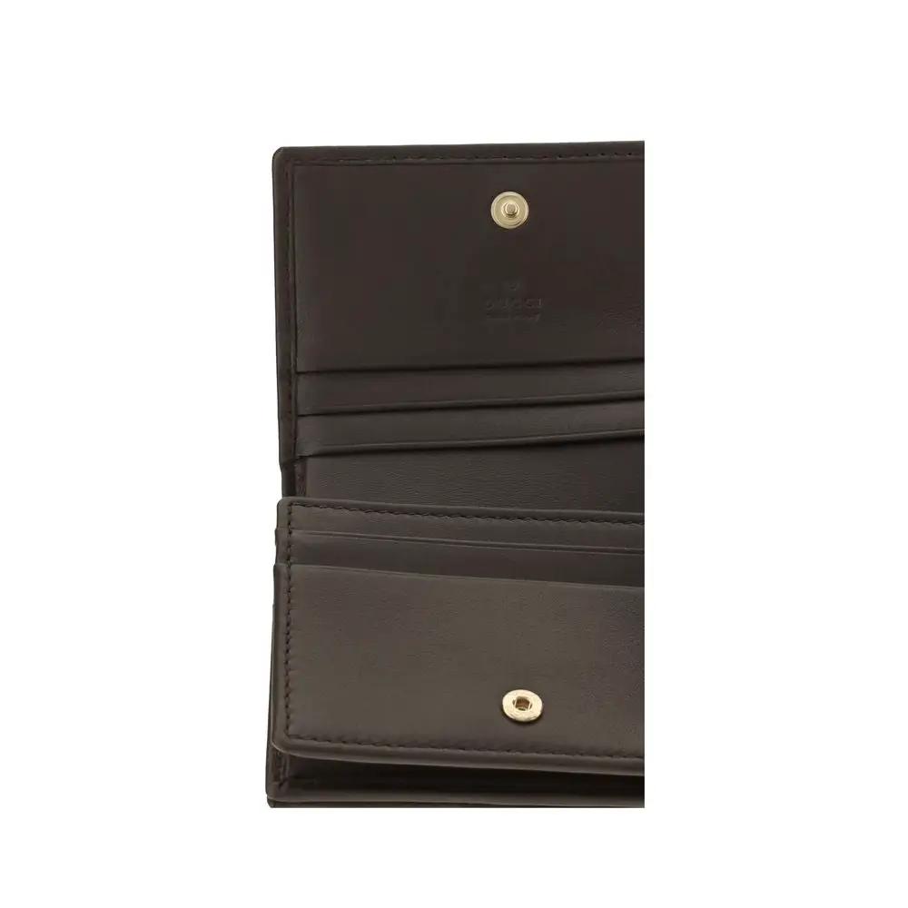 Gucci Brown Calf Leather Bos Taurus Wallet