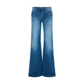 Jean évasé en coton bleu Gucci