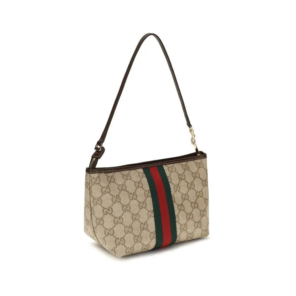 Sac à main Gucci en tissu beige
