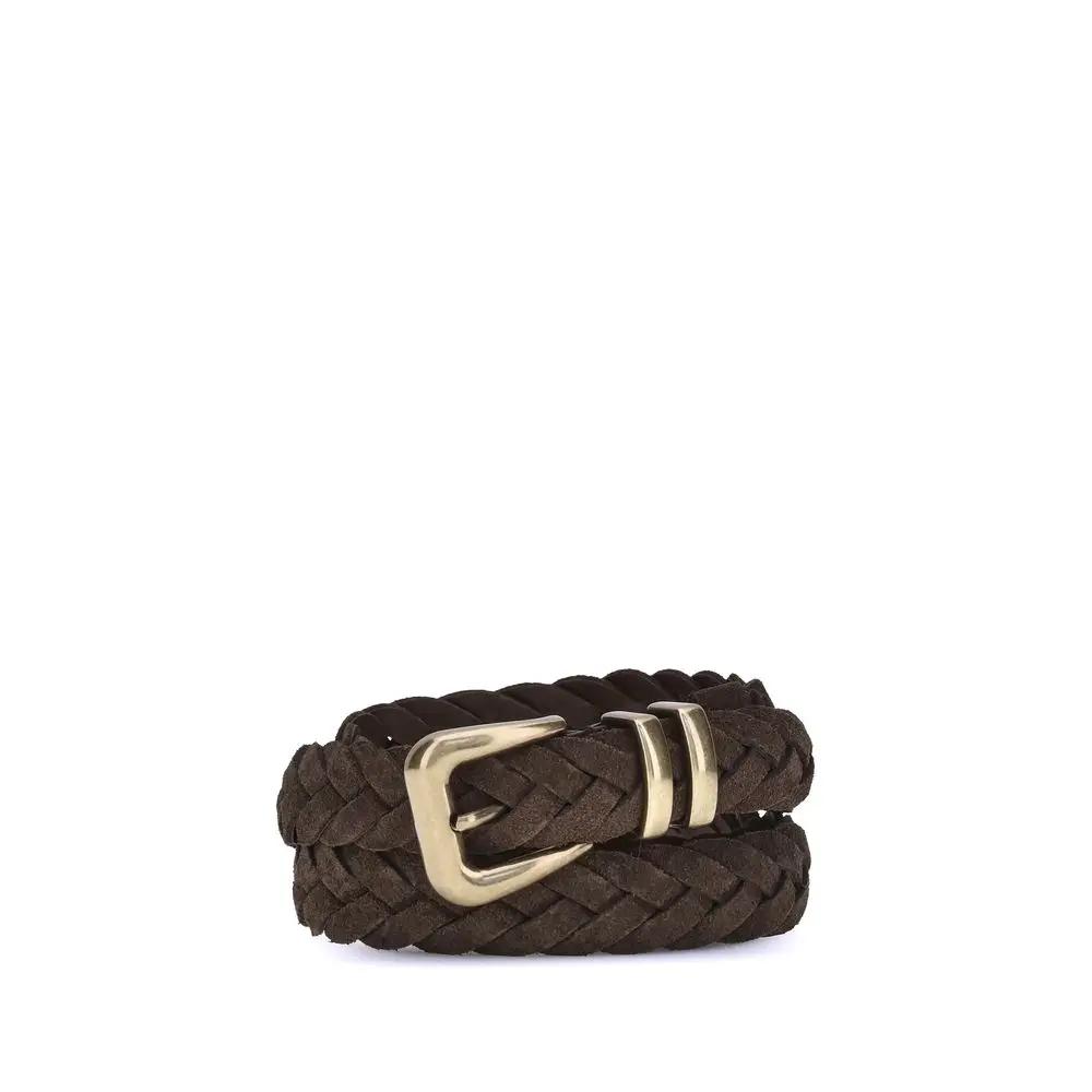 Ceinture Brunello Cucinelli Bos Taurus Regular en cuir de veau marron