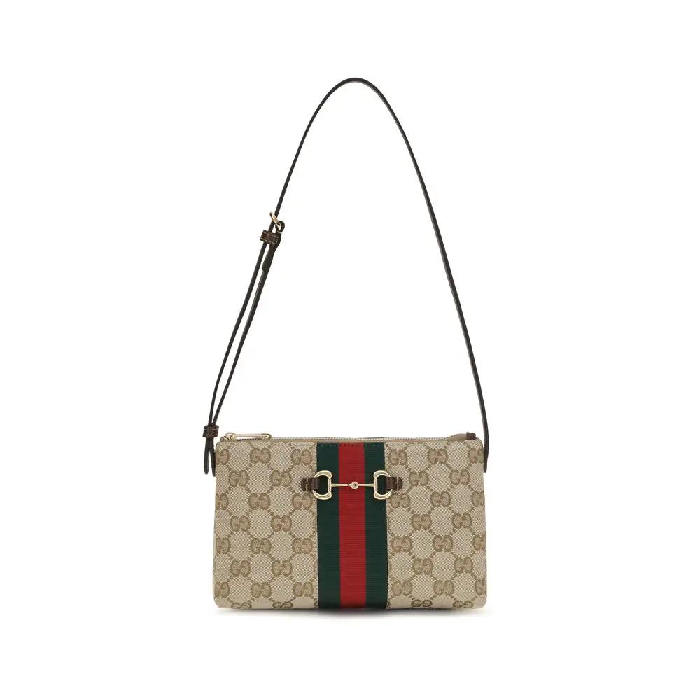 Sac à main Gucci en tissu beige