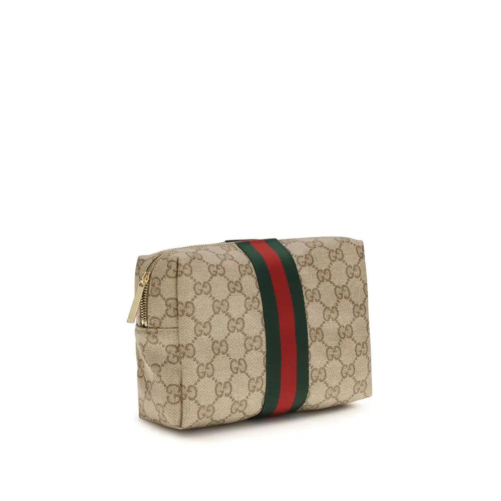 Portefeuille Gucci en toile beige
