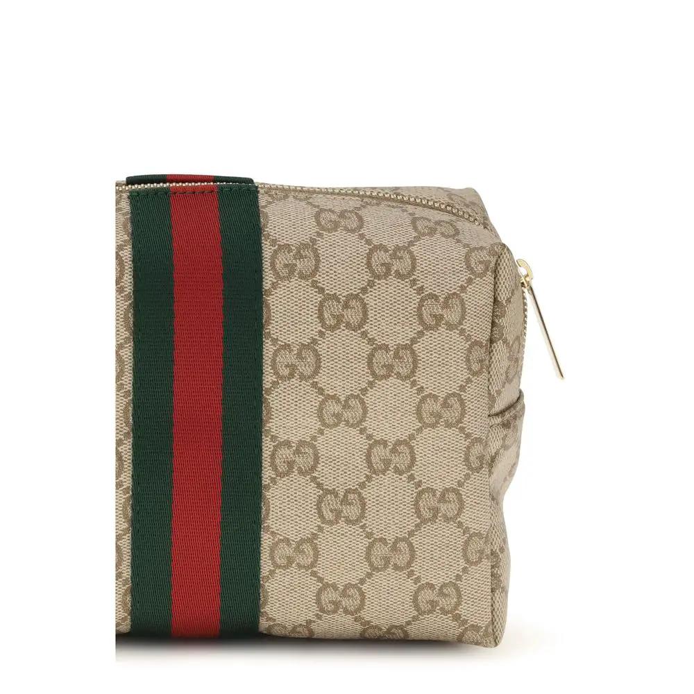 Portefeuille Gucci en toile beige