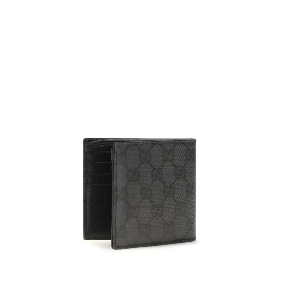 Portefeuille Gucci en tissu noir
