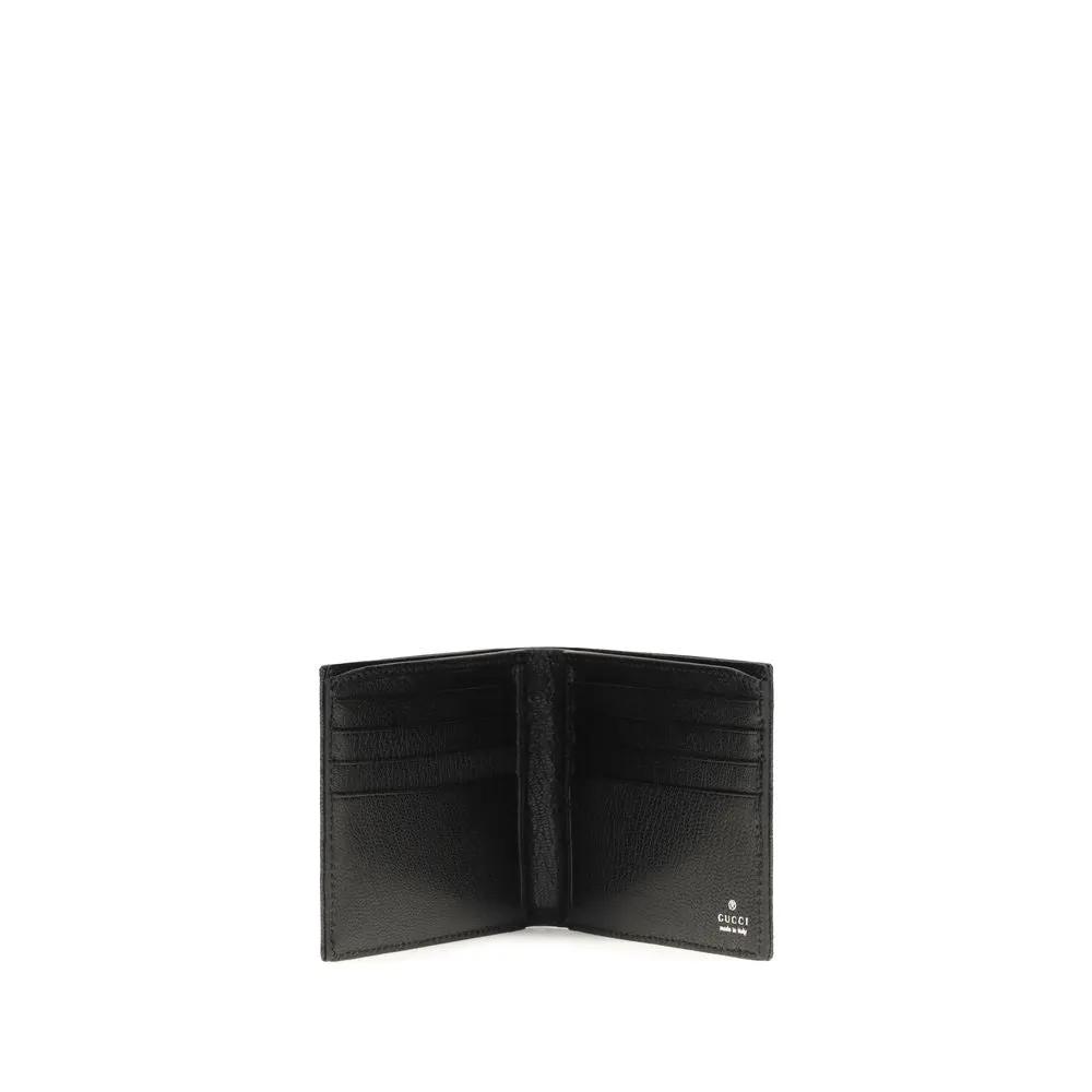 Portefeuille Gucci en tissu noir