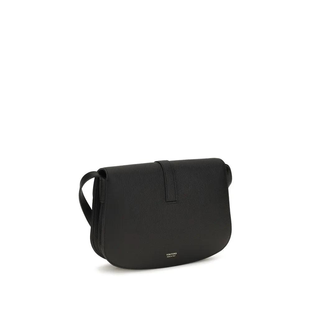 Sac bandoulière Tom Ford Bos Taurus en cuir de veau noir