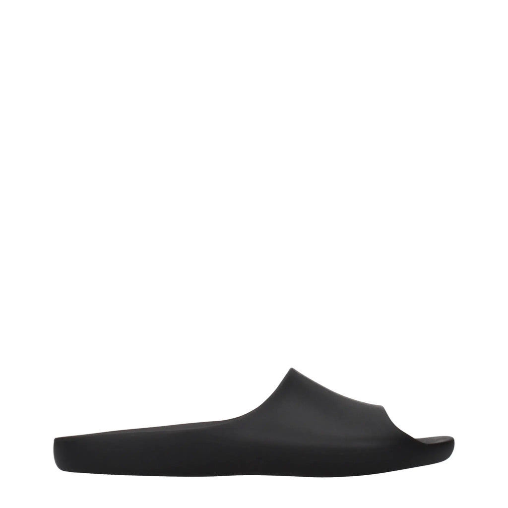 Les chaussons The Row en coton noir