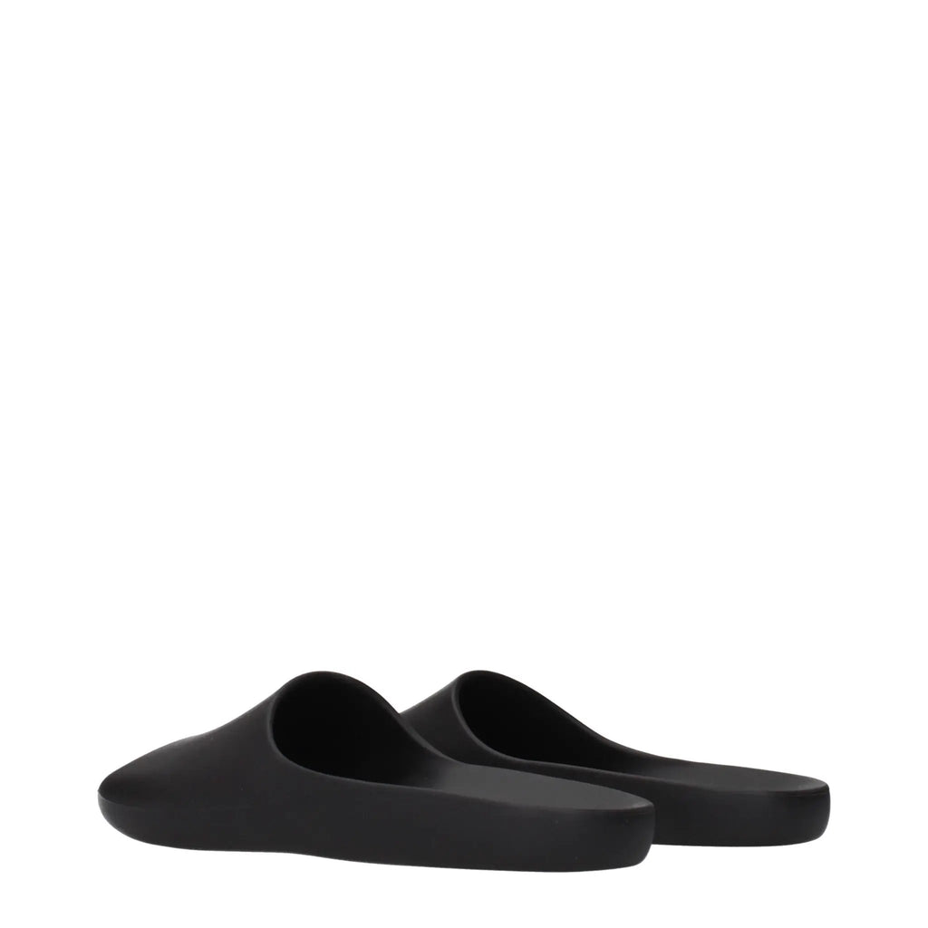 Les chaussons The Row en coton noir