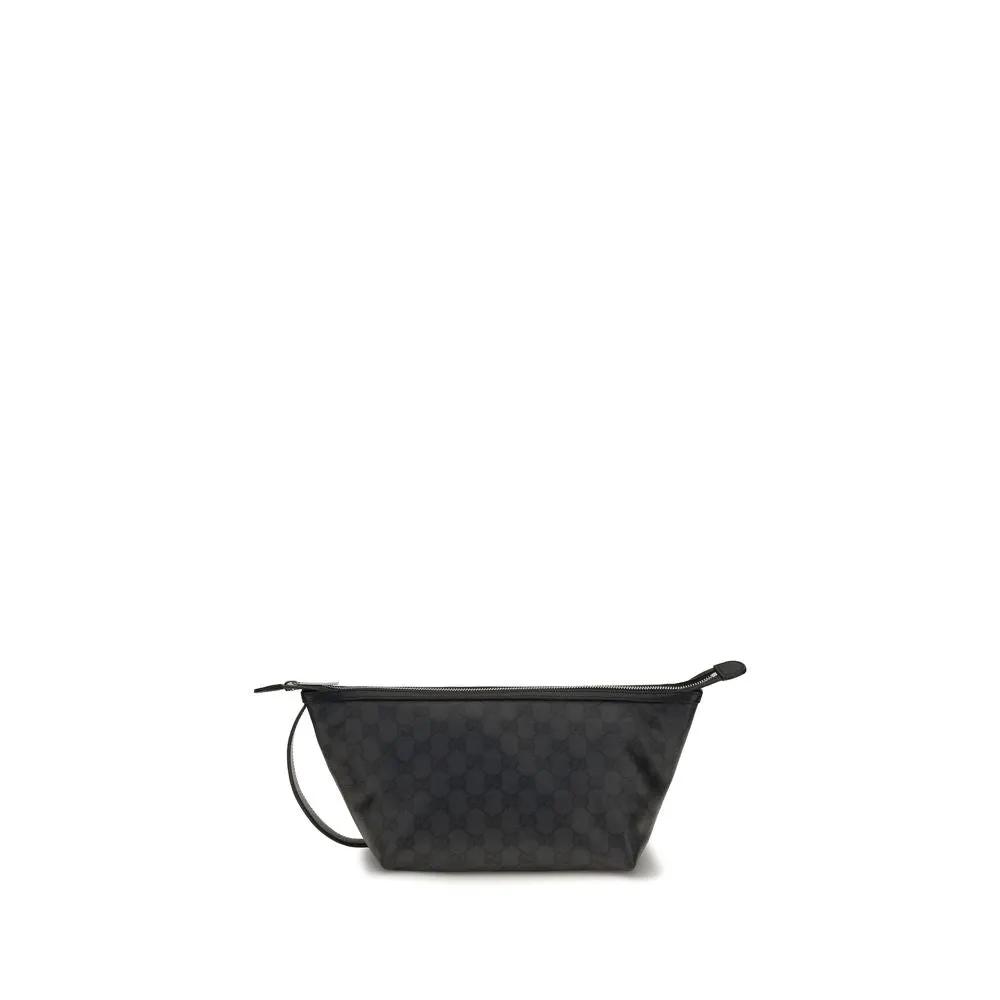 Gucci Black Fabric Clutch Bag