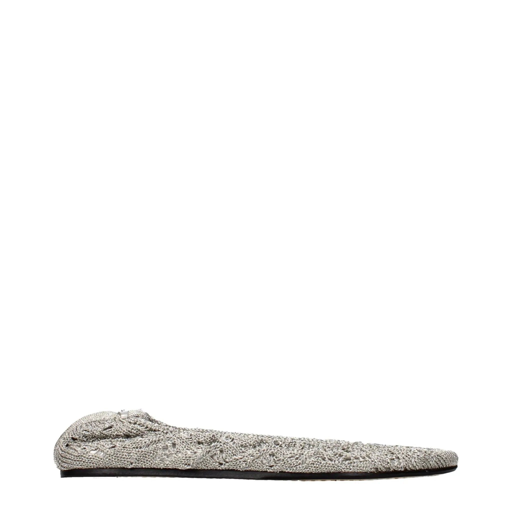 Isabel Marant Gray Fabric Ballet Flats