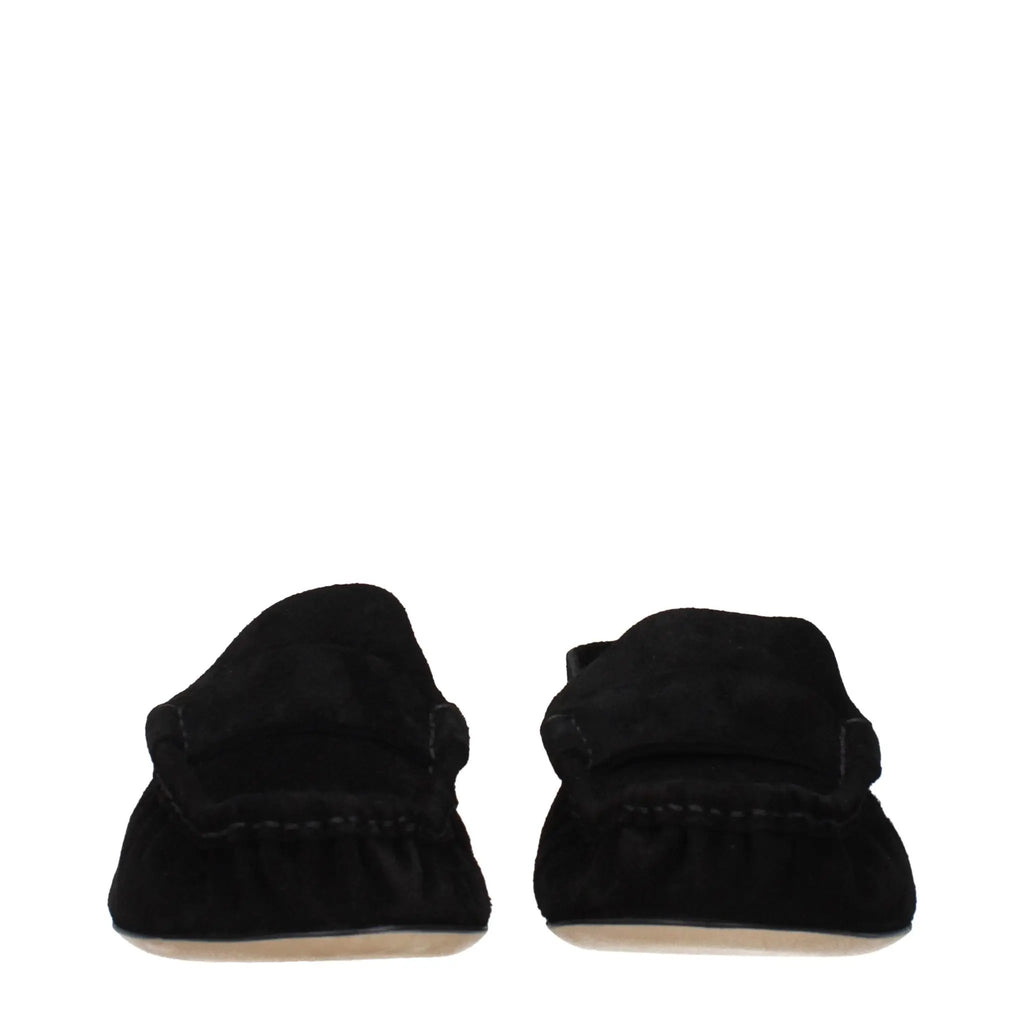 Mocassins à enfiler The Row en cuir noir