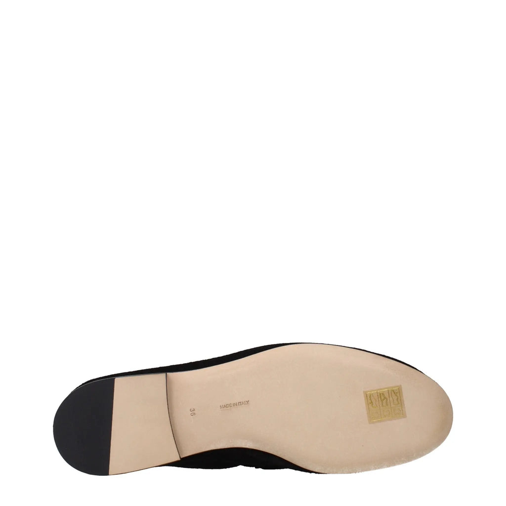Mocassins à enfiler The Row en cuir noir