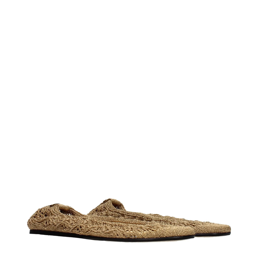 Ballerines en tissu doré Isabel Marant