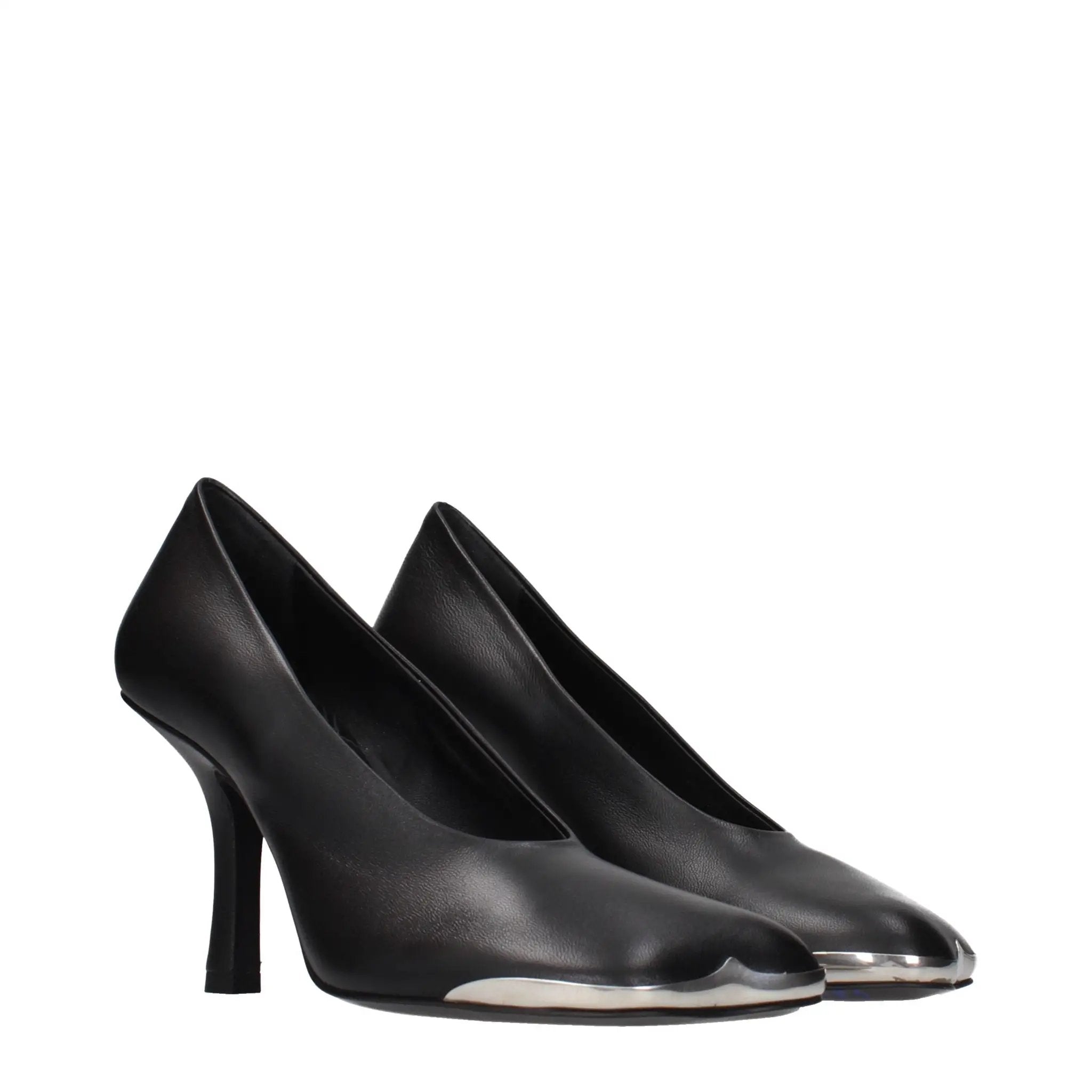 Escarpins Burberry en cuir noir à talons hauts