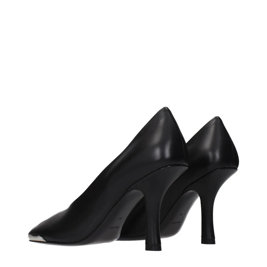 Escarpins Burberry en cuir noir à talons hauts