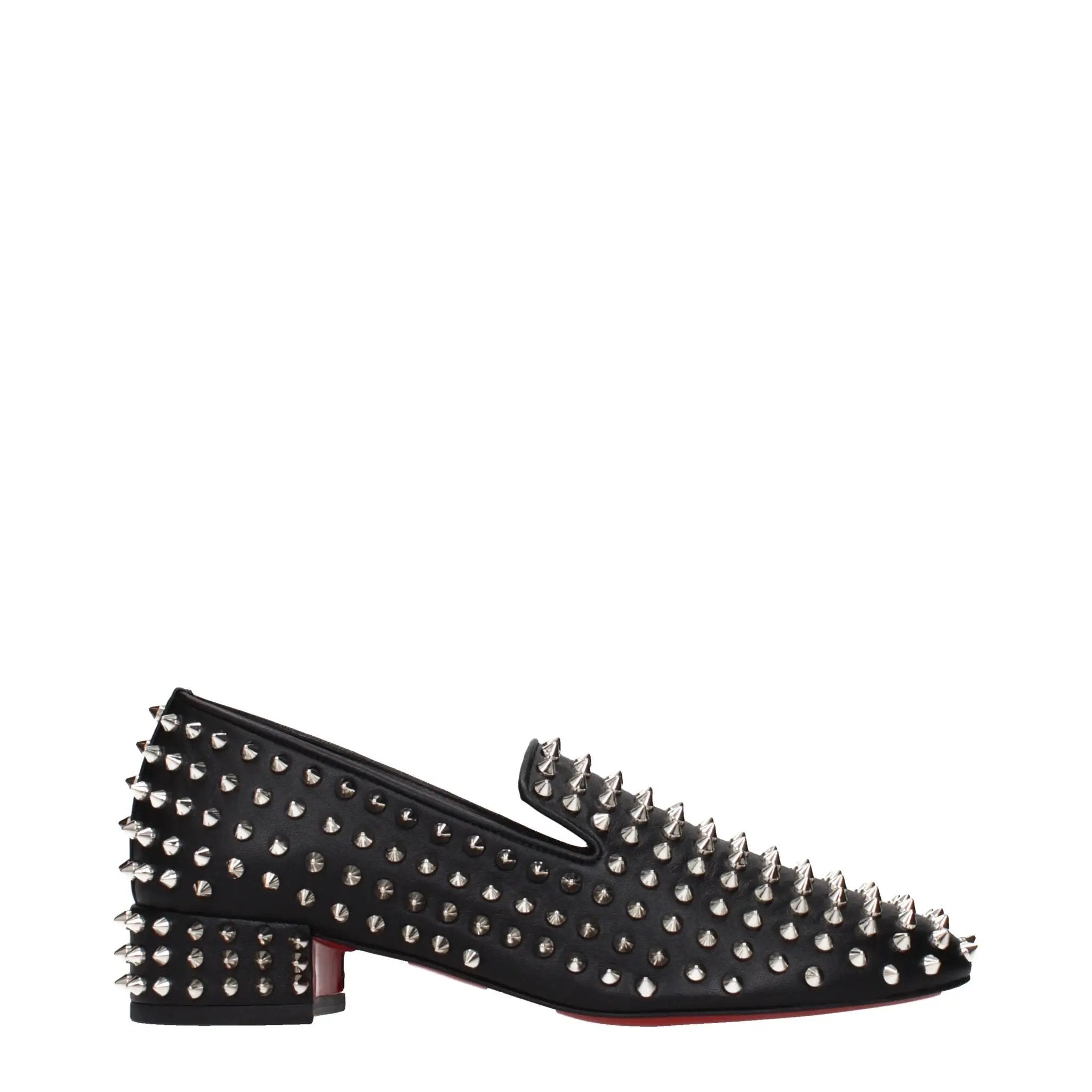 Mocassins Christian Louboutin en cuir noir