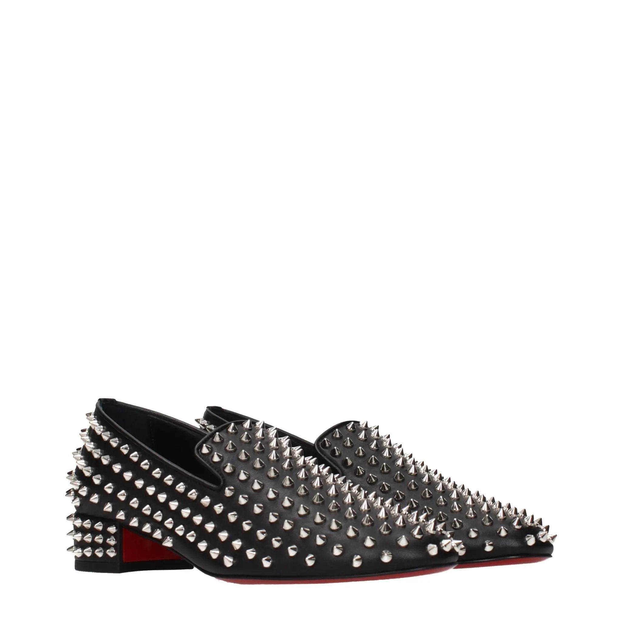 Mocassins Christian Louboutin en cuir noir