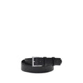 Prada Black Calf Leather Bos Taurus Regular Belt