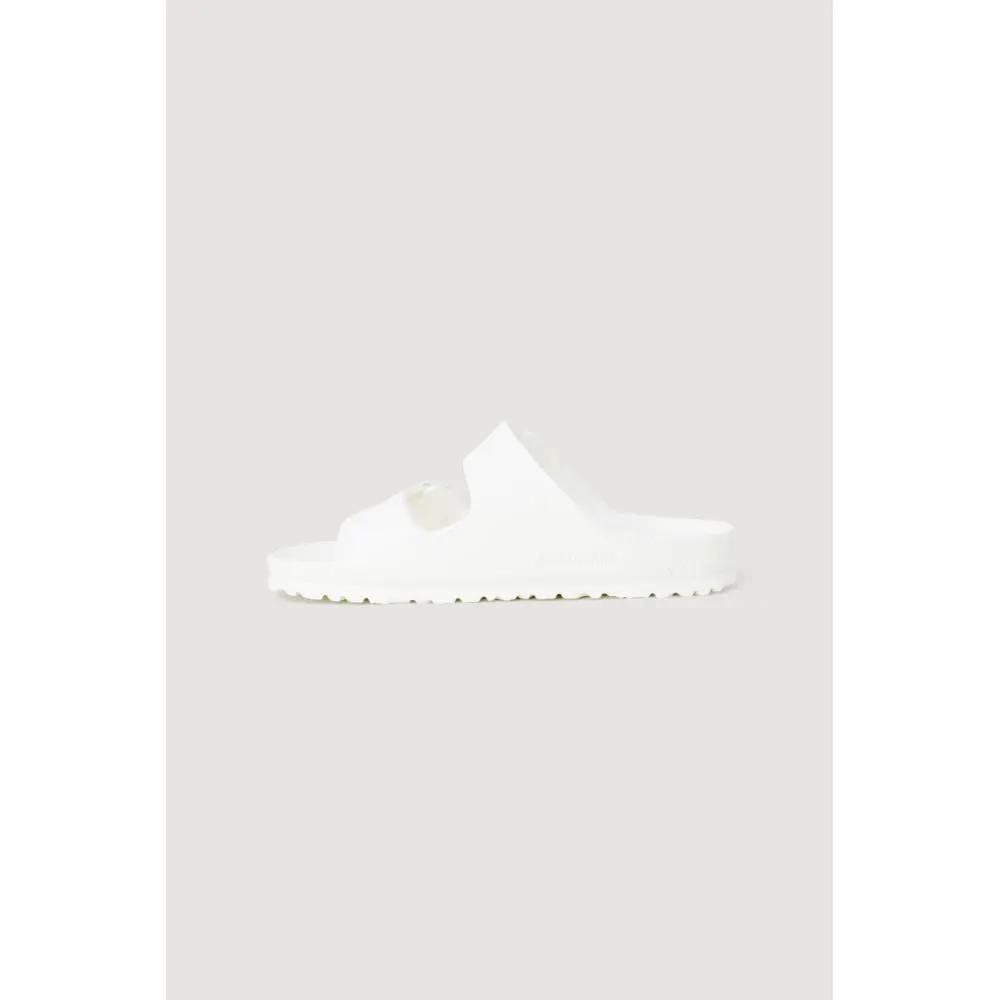Sandales plates Birkenstock en plastique blanc