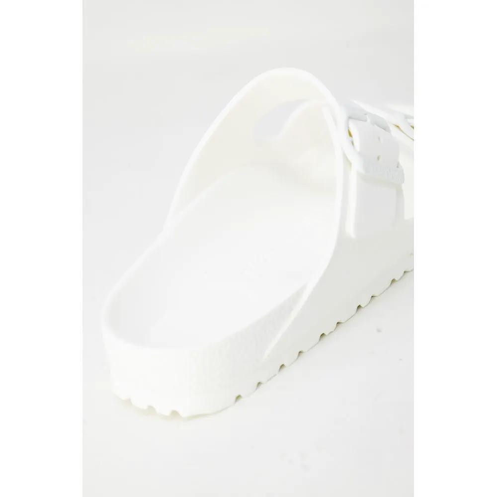 Sandales plates Birkenstock en plastique blanc