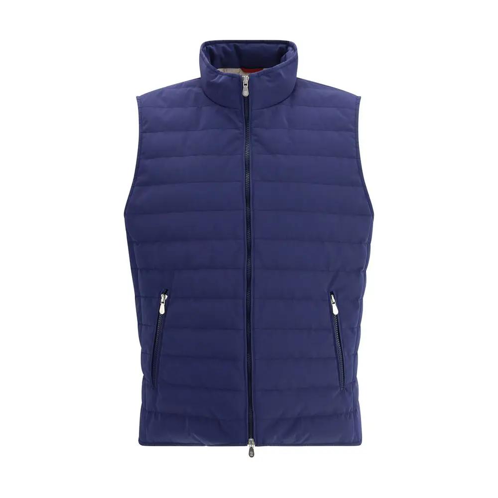 Veste sans manches Brunello Cucinelli en polyester bleu