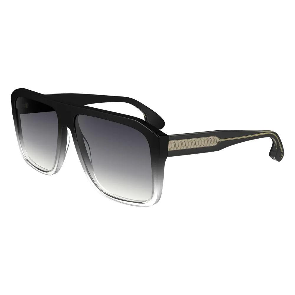 Lunettes de soleil en plastique noir Victoria Beckham