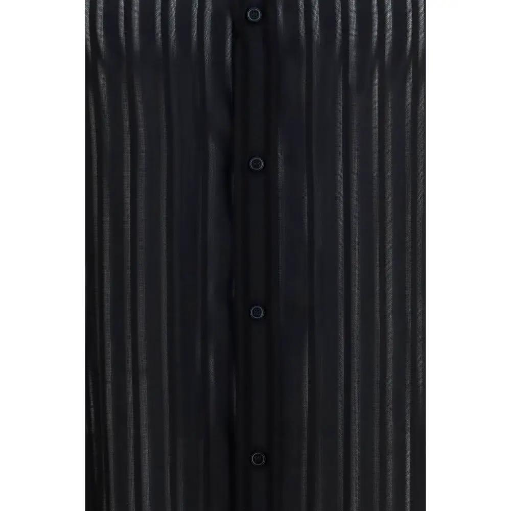 Gucci Black Silk Dress Shirt
