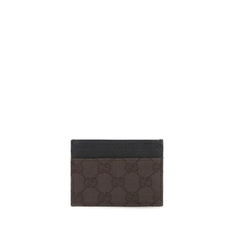Portefeuille Gucci en tissu marron