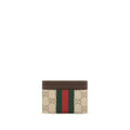 Portefeuille Gucci en toile beige